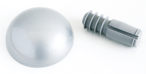 Kit 2 embouts alu poli pour main courante INOLINE usage int/ext